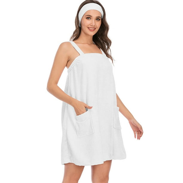 Women Bath Towel Microfiber Body Towel Wrap Bath Shower SPA Robe Dress New